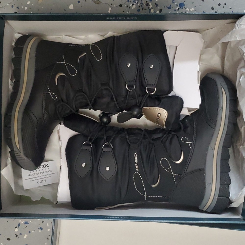 Kids Geox Amphibiox Overland Snow Boots